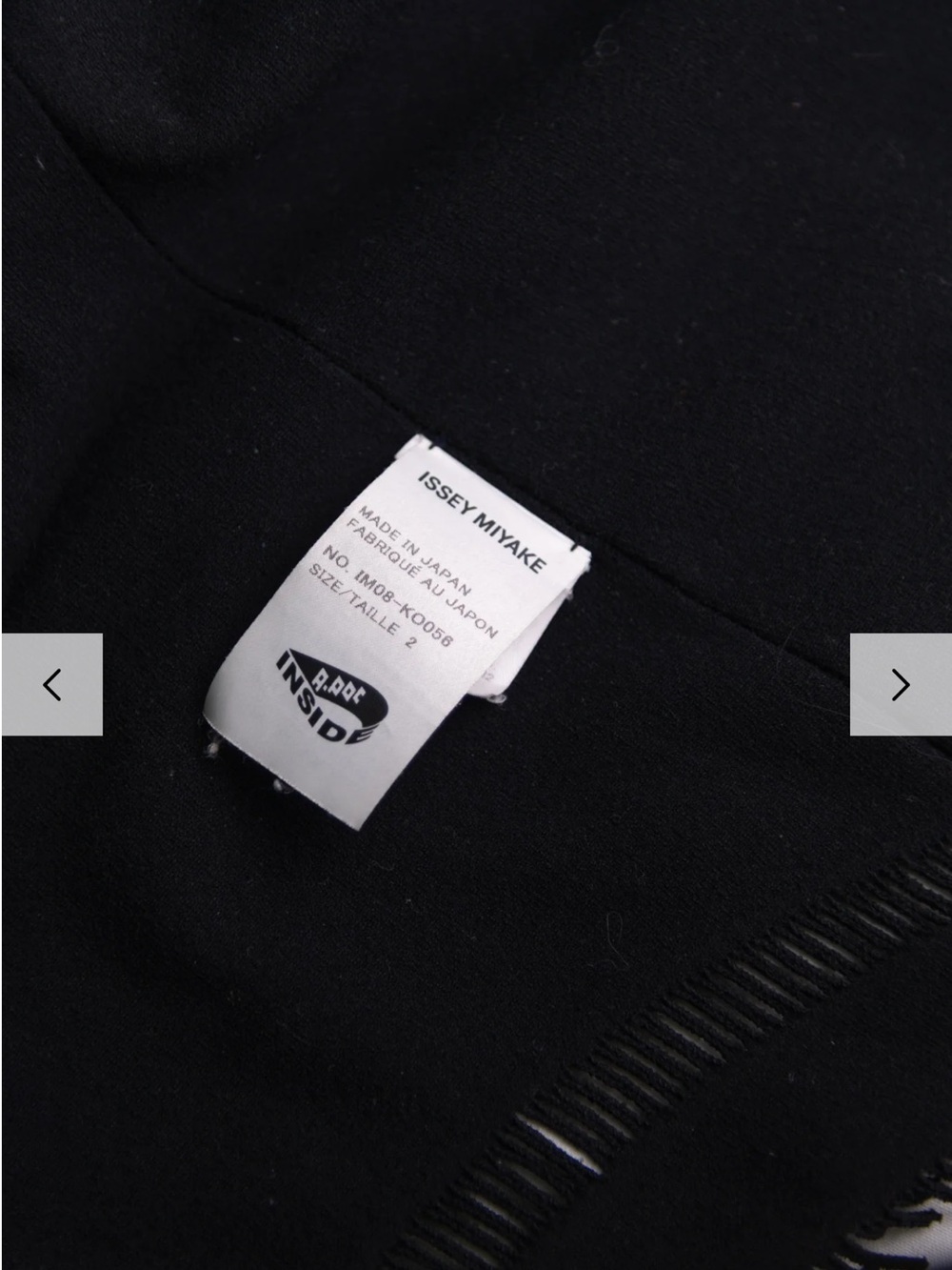 Issey Miyake Black Textured Knit Top - Picture 6 of 7